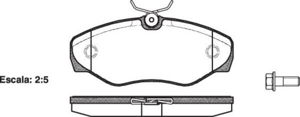 Remsa FRONT DISC BRAKE PADS - CITROEN PEUGEOT RENAULT TRAFIC 01-