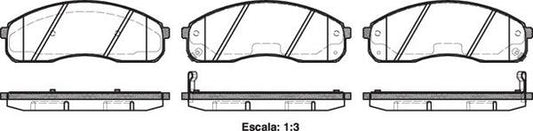 FRONT DISC BRAKE PADS - KIA CARNIVAL 2.5 V6 01- DB1489 E 082102