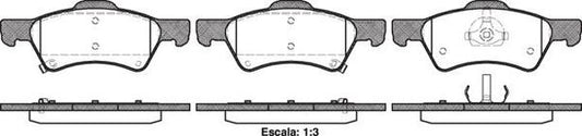 7733 E FRONT DISC BRAKE PADS - CHRYSLER VOYAGER 01- DI/DI 081002
