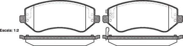 Remsa FRONT DISC BRAKE PADS - CHRYSLER WRANGLER KJ 01- 7732 E