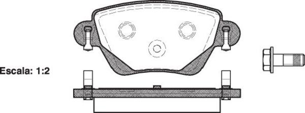 Remsa REAR DISC BRAKE PADS - FORD MONDEO 01- DB1697 E