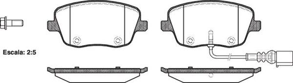 Remsa DB2032 E FRONT DISC BRAKE PADS - SKODA ROOMTER 06-