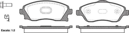 FRONT DISC BRAKE PADS - HOLDEN COMBO 01- 077412