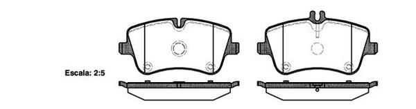 Remsa FRONT DISC BRAKE PADS - MERCEDES BENZ C CLASS 00-07