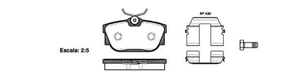 Remsa REAR DISC BRAKE PADS - AUDI / VW TRANSPORTER T4 90-