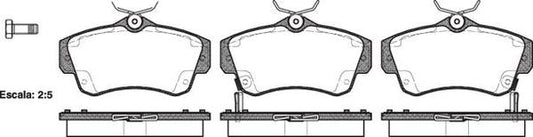 7716 E FRONT DISC BRAKE PADS - CHRYSLER PT CRUISER ER 00- 075302