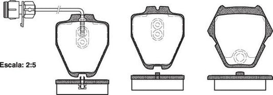DB1443 E FRONT DISC BRAKE PADS - AUDI / VW A8 96-02 (8 PADS) 075212