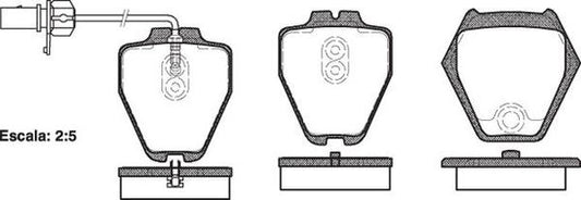 DB1442 E FRONT DISC BRAKE PADS - AUDI / VW ALLROAD 00-05 (8 PADS 075202