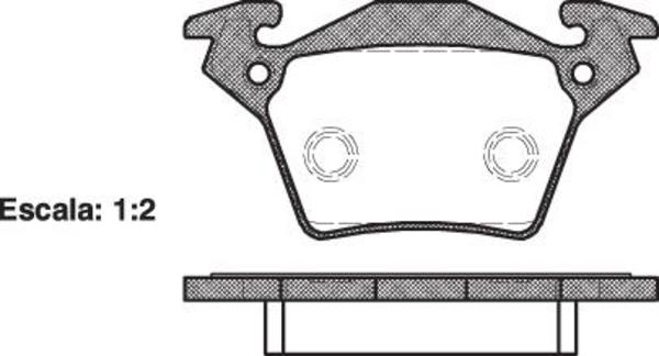 Remsa FDB1305 E REAR DISC BRAKE PADS - MERCEDES BENZ VITO 96-03