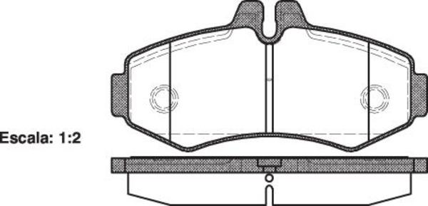 Remsa FRONT DISC BRAKE PADS - MERCEDES BENZ VITO 98-