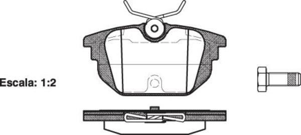 Remsa REAR DISC BRAKE PADS - ALFA 145,146 94-01 DB2010 E