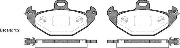 Remsa FDB1278 E REAR DISC BRAKE PADS - CITROEN PEUGEOT RENAULT LUGUNA 94-