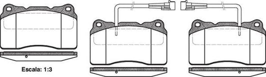 DB2011 E FRONT DISC BRAKE PADS - ALFA GTV, SPIDER 99-05 066602