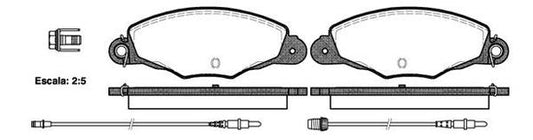 FRONT DISC BRAKE PADS - CITROEN PEUGEOT RENAULT 406,605 89-04 065904