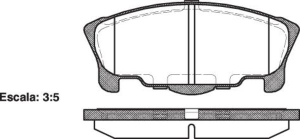 Remsa DB1343 E -PADS - DAIHATSU MOVE 5D WAGON F 97-