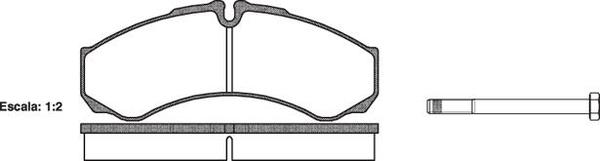 Remsa FCV1102 E FRONT DISC BRAKE PADS - IVECO DAILY 97-