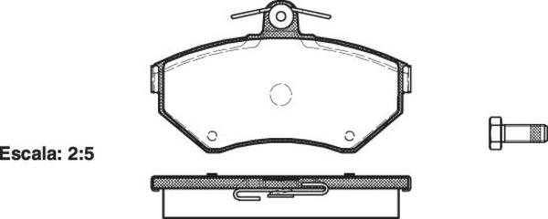 Remsa FDB1289 E FRONT DISC BRAKE PADS - AUDI / VW A4,GOLF 91-00