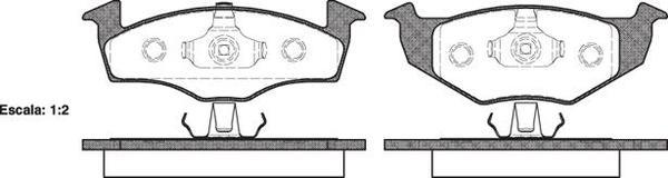 Remsa FRONT DISC BRAKE PADS - AUDI / VW GOLF 96-98 DB1407 E