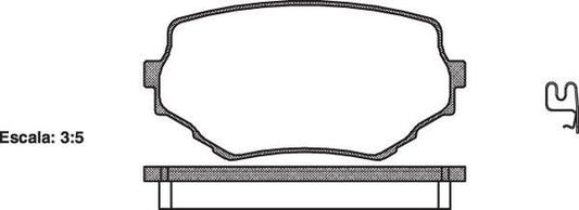 DB1312 E FRONT DISC BRAKE PADS - SUZUKI VITARA 95- 059402