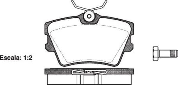 Remsa REAR DISC BRAKE PADS - AUDI / VW TRANSPORTER T4 90-