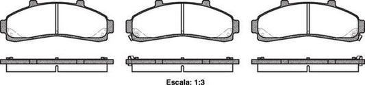 7532 E FRONT DISC BRAKE PADS - FORD EXPLORER 93- 057102