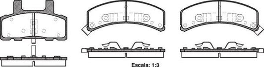 DISC BRAKE PADS - CHEVROLET (INNER PAD O/HEIGHT 76.4MM) 055202