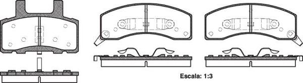 Remsa FRONT DISC BRAKE PADS - CHEVROLET 1500 AMBULANCE DB7260 E