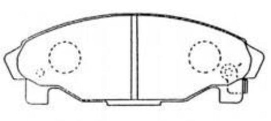 FRONT DISC BRAKE PADS - DAIHATSU CHARADE G200 93-00 DB1271 E 050102