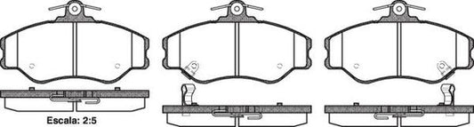 DB1486 E FRONT DISC BRAKE PADS - HYUNDAI H100 98- 049402