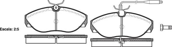 Remsa FDB967 E FRONT DISC BRAKE PADS - FIAT DUCATO 1.9 94-