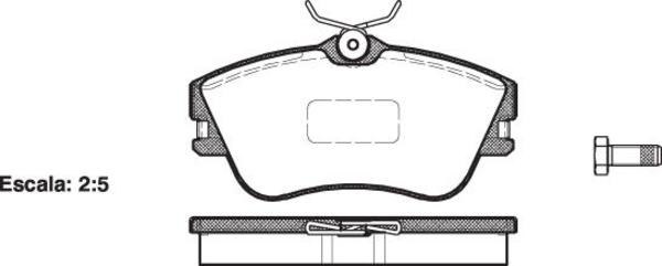Remsa DB1349 E FRONT DISC BRAKE PADS - AUDI / VW TRAN T4 90-99 15 WH