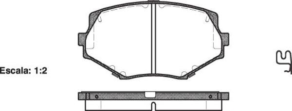 Remsa DB1282 E FRONT DISC BRAKE PADS - MAZDA MX-5 93-01