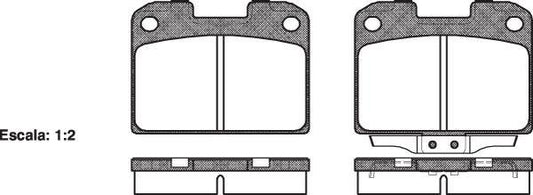 REAR DISC BRAKE PADS - MITSUBISHI GTO 92- DB941 E 047600