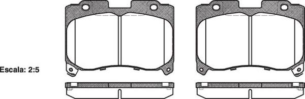 Remsa AD2136 E FRONT DISC BRAKE PADS - TOYOTA CELICA ST205 88-