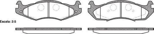 7122 E FRONT DISC BRAKE PADS - JEEP CHEROKEE/WRANGLER 046300