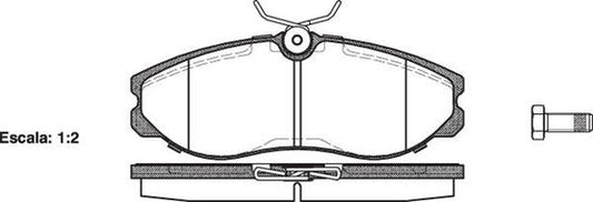 DB1357 E FRONT DISC BRAKE PADS - NISSAN TERRANO 4X4 F 97- 046200