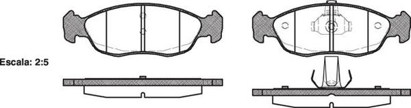 Remsa FDB1168 E FRONT DISC BRAKE PADS - CIT PEUG REN 106,306 93-01