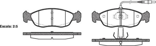 DB1339 E FRONT DISC BRAKE PADS - CITROEN PEUGEOT RENAULT 306 94-00 046102