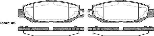 Remsa REAR DISC BRAKE PADS - TOYOTA LEXUS LS 400 93-00 DB1420 E