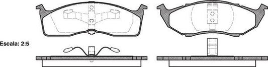 DB1374 E FRONT DISC BRAKE PADS - CHRYSLER NEON 96- 044720