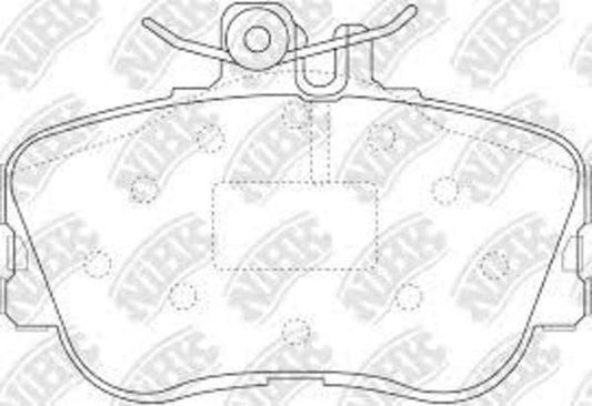 FRONT DISC BRAKE PADS - MERCEDES BENZ USE 0445 02 044581
