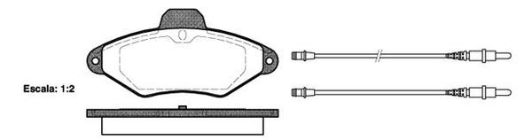 Remsa DB2014 E FRONT DISC BRAKE PADS - CITROEN PEUGEOT RENAULT XANTIA 93-05
