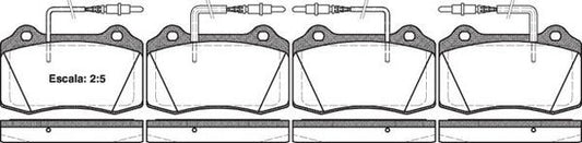 FRONT DISC BRAKE PADS - CITROEN PEUGEOT RENAULT 406 00-04 043414