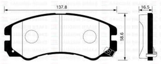 FRONT DISC BRAKE PADS - ISUZU TROOPER 92-95 DB1270 E 042502