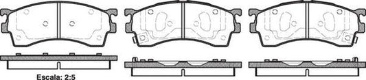7515 E FRONT DISC BRAKE PADS - MAZDA PREMACY 01-05 041512