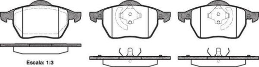 DB1401 E FRONT DISC BRAKE PADS - AUDI / VW A3 1.8 TURBO 97-04 039020