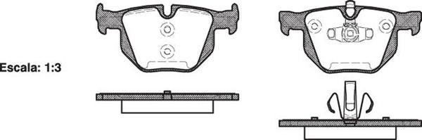 Remsa REAR DISC BRAKE PADS - BMW 320D- 325I-330I R 05-