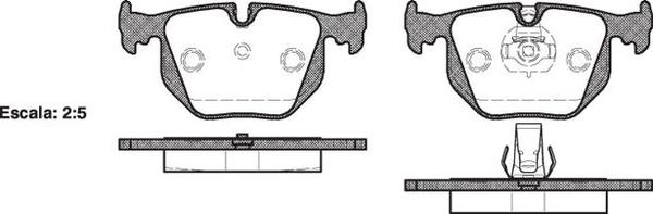 Remsa REAR DISC BRAKE PADS - BMW SER 3 X3,X5 01-