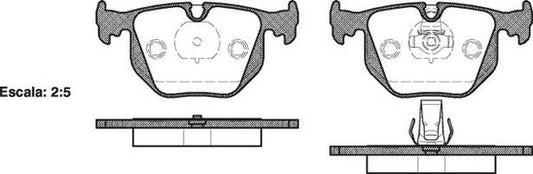 REAR DISC BRAKE PADS - BMW SER 3 E46,X3,X5 DB1397 E 038120