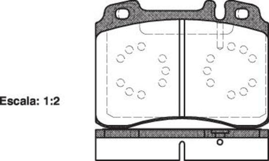 FRONT DISC BRAKE PADS - MERCEDES BENZ 190 89-95 037920